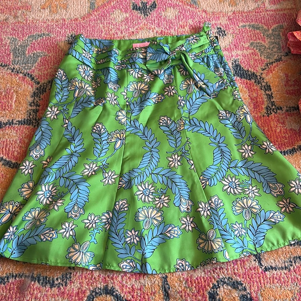 Lilly Pulitzer silky A line skirt
